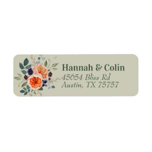 Elegant Vintag Boho Red Orange Gray