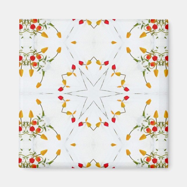 Elegant Vintag floral Magnet (Vorne)