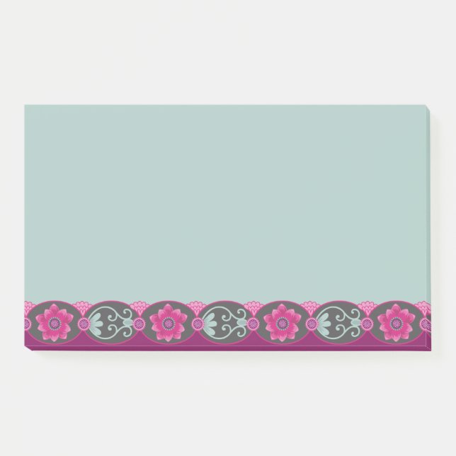 Elegant Vintag floral Post-it Klebezettel (Vorderseite)
