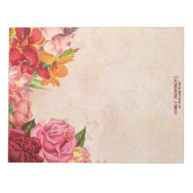 Elegant Vintag floral | Vintages Papier | Farblich