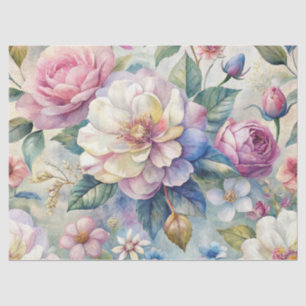 Elegant Vintag Inspiriert Dreamy Flora Ephemera Seidenpapier