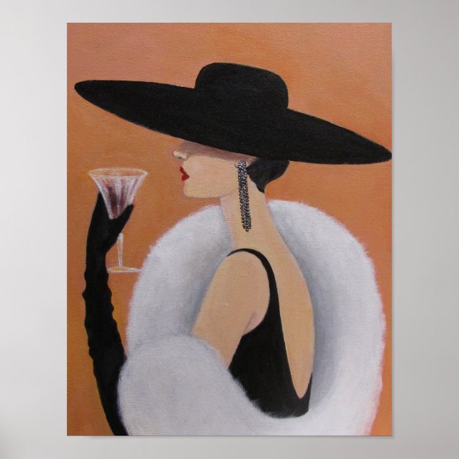 ELEGANT VINTAG LADY POSTER (Vorne)