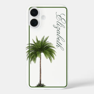 Elegant Vintag Palm Tree Personal iPhone 16 Hülle