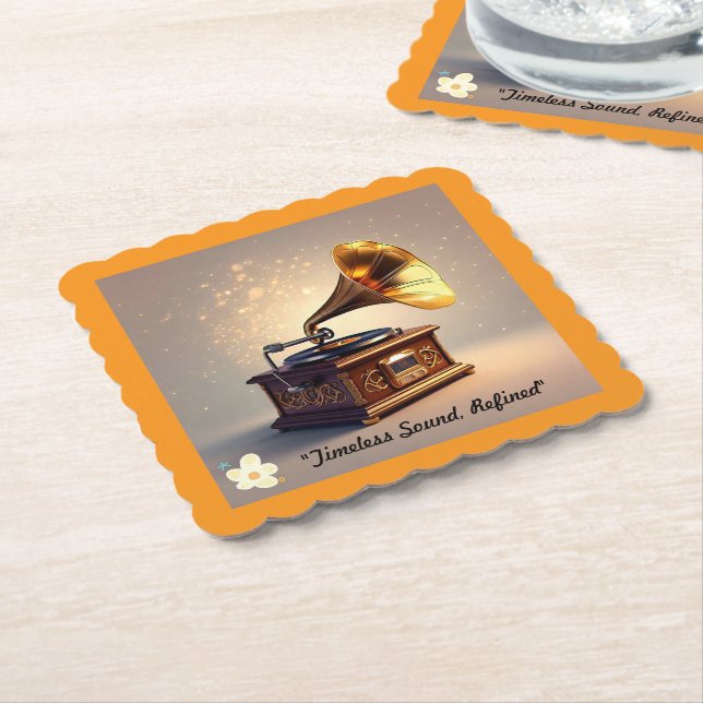 "Elegant Vintag Sound" Untersetzer (angewinkelt)