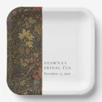 Elegant Vintage Cottage Botanical Fall Shower Tea