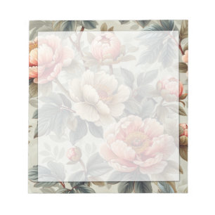 Elegant vintage floral notizblock