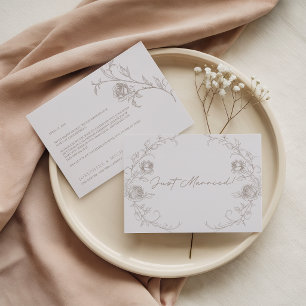 Elegant Vintage-Sepia-Blumen Hochzeit