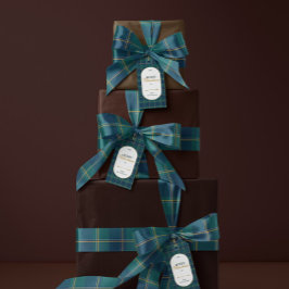 Elegant vintage Tartan Plaid Christmas Satinband