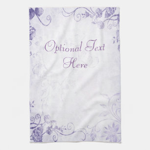 Elegant Violett Vintage Küchentuch