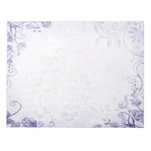 Elegant Violett Vintage Notizblock