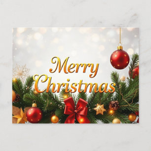 Elegant von Weihnachten: Eine Feier zum Feiern Postkarte