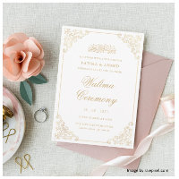 Elegant Walima Gold Islamische Hochzeit