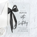 Elegant Watercolor Black Bow 60. Geburtstagsparty Acryleinladungen<br><div class="desc">Feiern Sie Ihren 60. Geburtstag mit unserer eleganten Watercolor Black Bow Party Einladung! Dieses stilvolle Design präsentiert einen zarten schwarzen Bogen gepaart mit weichen Wasserfarbendetails und schafft eine perfekte Mischung aus Eleganz und Charme. Ideal, um diesen besonderen Meilenstein zu markieren, ist diese Einladung vollständig anpassbar, sodass Ihre 60. Geburtstagsfeier so...</div>