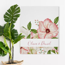 Elegant Watercolor Botanical Names Poster