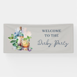Elegant Watercolor Derby Party Banner