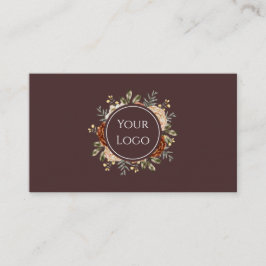 Elegant Watercolor Floral Beauty & Events  Visitenkarte
