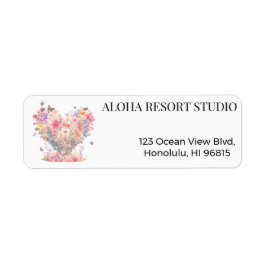 Elegant Watercolor Floral Heart