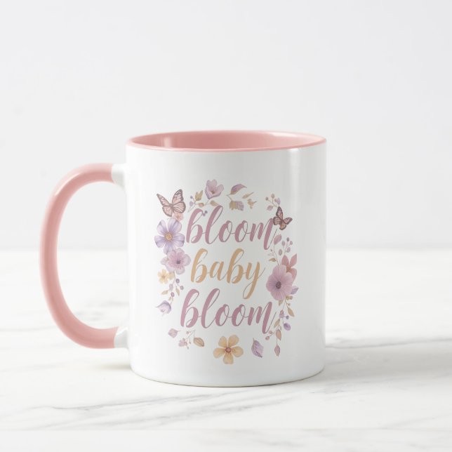 Elegant Watercolor Floral Tasse (Links)
