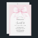 Elegant Watercolor Pink Bow Sweet 16 Geburtstag Einladung<br><div class="desc">Elegant Watercolor Pastel Pink Bow Sweet 16 Geburtstagsparty Einladung</div>
