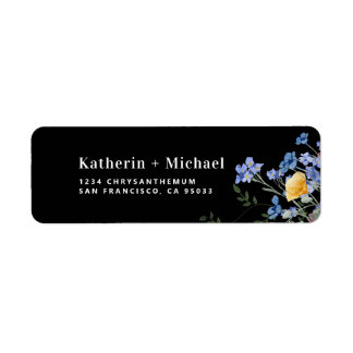 Elegant Watercolor wildflowers meadow Wedding