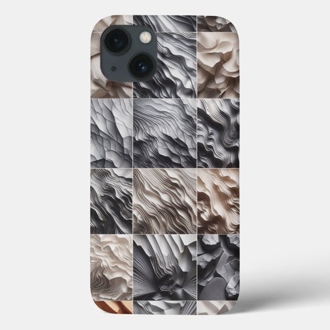 Elegant Wave Texture Phone Case - Sophisticated (Rückseite)
