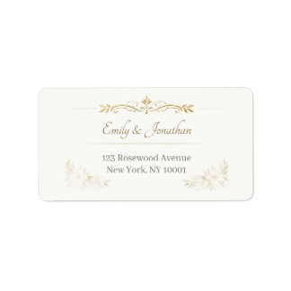 Elegant Wedding Address Labels Adressaufkleber