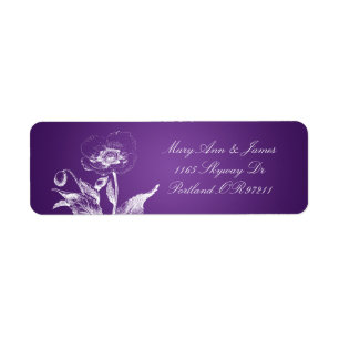 Elegant Wedding Address Poppy Lila