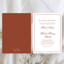 Elegant Wedding Calligraphy Script Burgundy