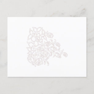 Elegant Wedding Essentials Sommer und Jahr Postkarte