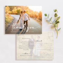 Elegant Wedding Foto Vielen Dank