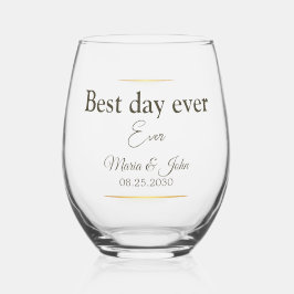 Elegant Wedding Glasses Weinglas Ohne Stiel