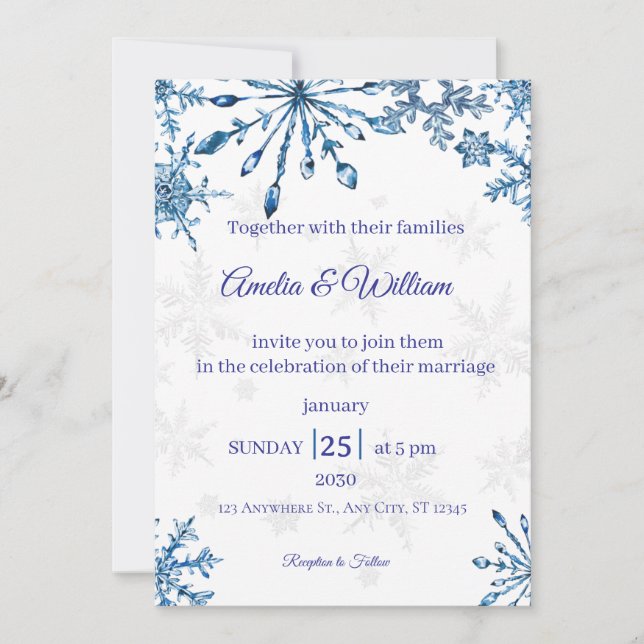 Elegant Wedding Invitation (Devant)
