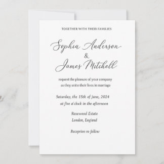 Elegant Wedding Invitation Cover | Romantic Floral