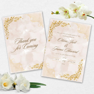 Elegant Wedding invitation Einladung