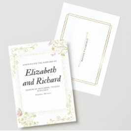 Elegant Wedding Invitation Einladung