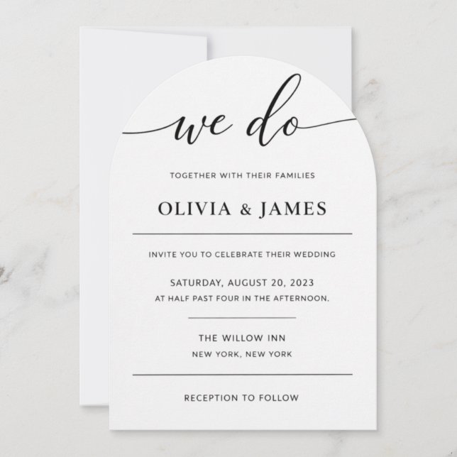 Elegant wedding invitation for you einladung (Vorderseite)