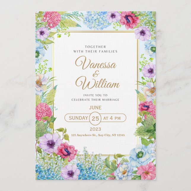 Elegant Wedding Invitation | Timeless Romantic (Devant)