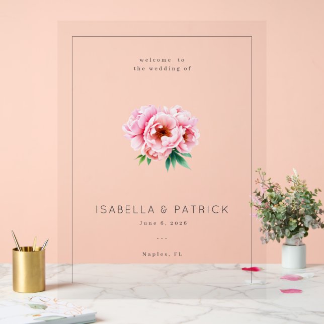 Elegant Wedding Invitation with Floral Design (Mariage)