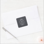 Elegant Wedding Monorgam Sticker<br><div class="desc">Koordiniert mit der "Augusta" Sammlung für Hochzeiten. Entdecken Sie das komplette passende Set,  indem Sie auf den Link Sammlung auf dieser Seite klicken.</div>