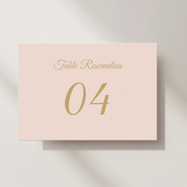 Elegant  wedding placeholder tischnummer (Von Creator hochgeladen)