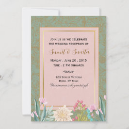 Elegant Wedding Reception Party Invitation Card Einladung
