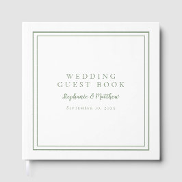 Elegant Wedding Sage Green Gästebuch