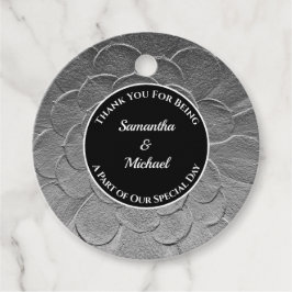 Elegant Wedding Silver Agave Pflanze Guest Danke Geschenkanhänger