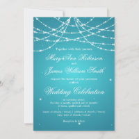 Elegant Wedding Sparkling String Türkis