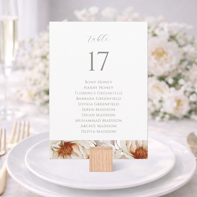 Elegant Wedding Table Seating Sign Einladung (Von Creator hochgeladen)