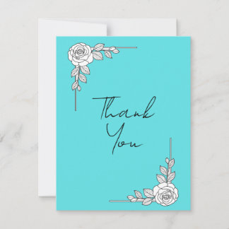 Elegant Wedding Thank You Card | Classic Script De Dankeskarte