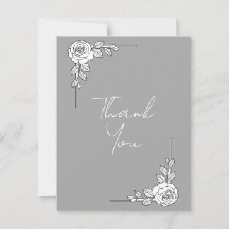 Elegant Wedding Thank You Card | Classic Script De Dankeskarte