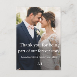 Elegant Wedding Thank You Card Dankeskarte