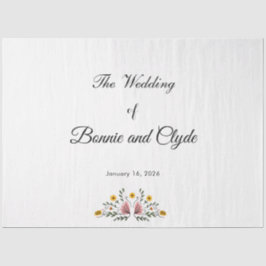 Elegant Wedding Tissue Paper for Gift Wrapping Seidenpapier