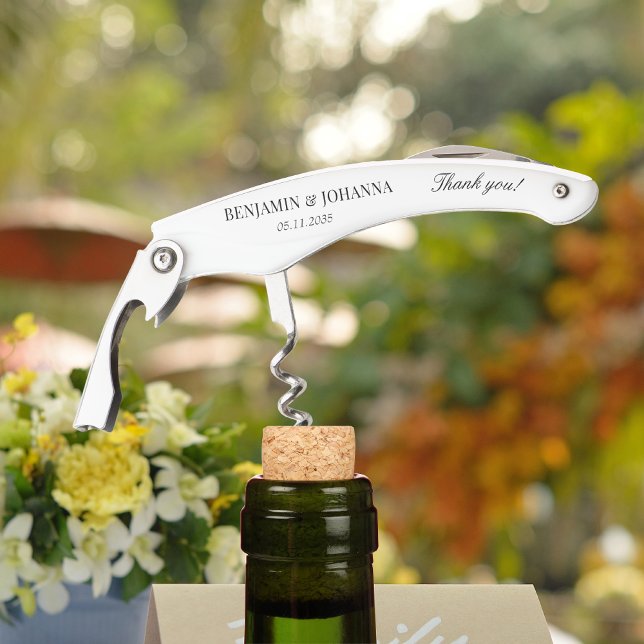 Elegant Wedding Vielen Dank Gast Favoriten Custom Kellnermesser (Elegant Wedding Thank You Guest Favors Custom Waiter's Corkscrew
)
